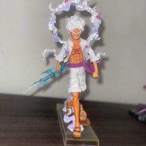 Anime Action Figure with White and Purple Details